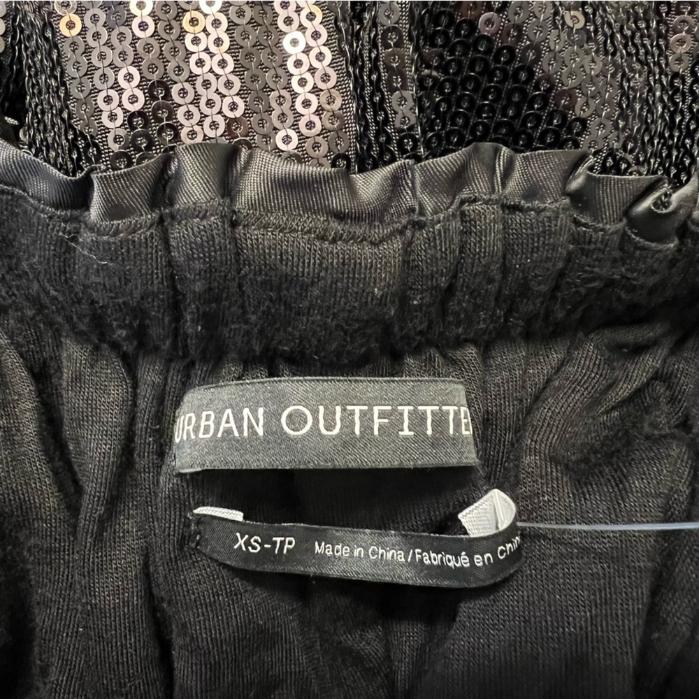Urban Outfitters UO Elwood Sequin Backless Halter Jumpsuit black XS NWT - Picture 16 of 16